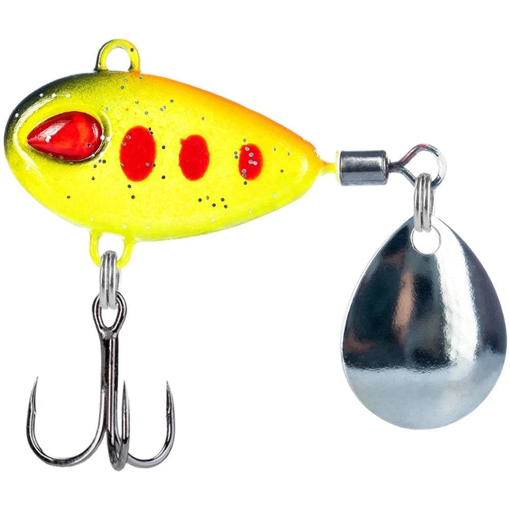 Vib Bait with Realistic Action & Flashing Spinner for Fishing