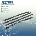 Set of 4 Window Weatherstrip Door Seal Belt 68161-04050 for Toyota Tacoma (2005–2015)