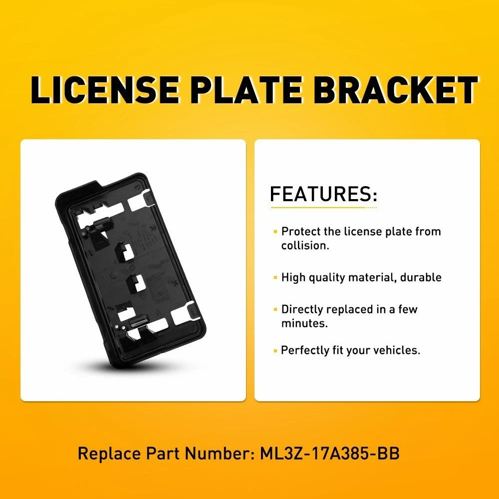 Front Bumper License Plate Bracket for Ford F-150 (2021–2023) ML3Z-17A385-BB