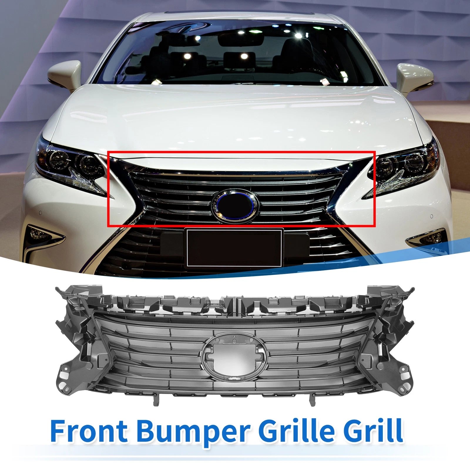 Front Upper Hood Bumper Grille for Lexus ES 300h (2016–2018) No. 5311133450