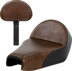 Saddlemen Lariat Solo Seat for XL (2004–2022) - Distressed Leather, 4.5 Gal Tank