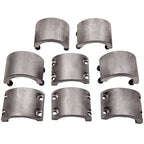 Set of 4 Steel Tube Clamps for Roll Cage Mounts (Weldable, 1.75")