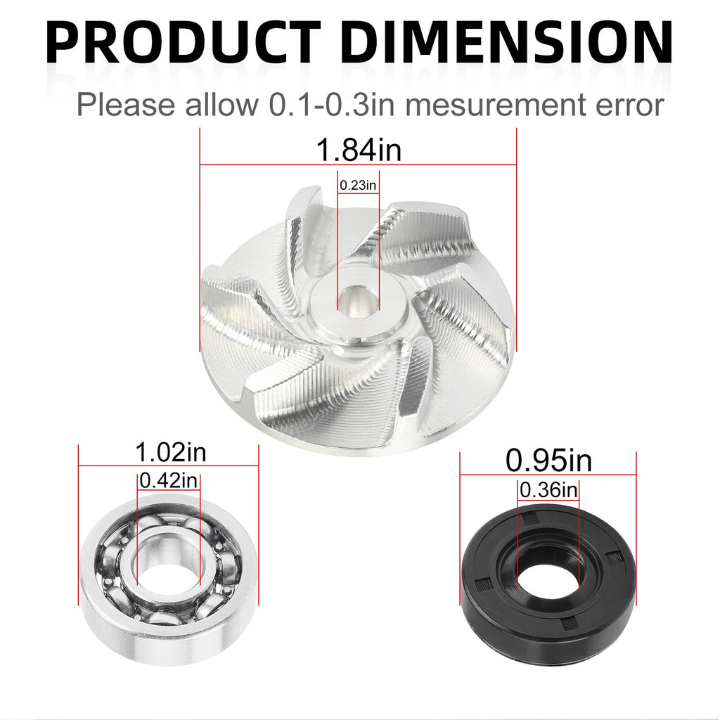 Water Pump Impeller & Gasket Seal Kit for Polaris Scrambler 400 (1995–2002)