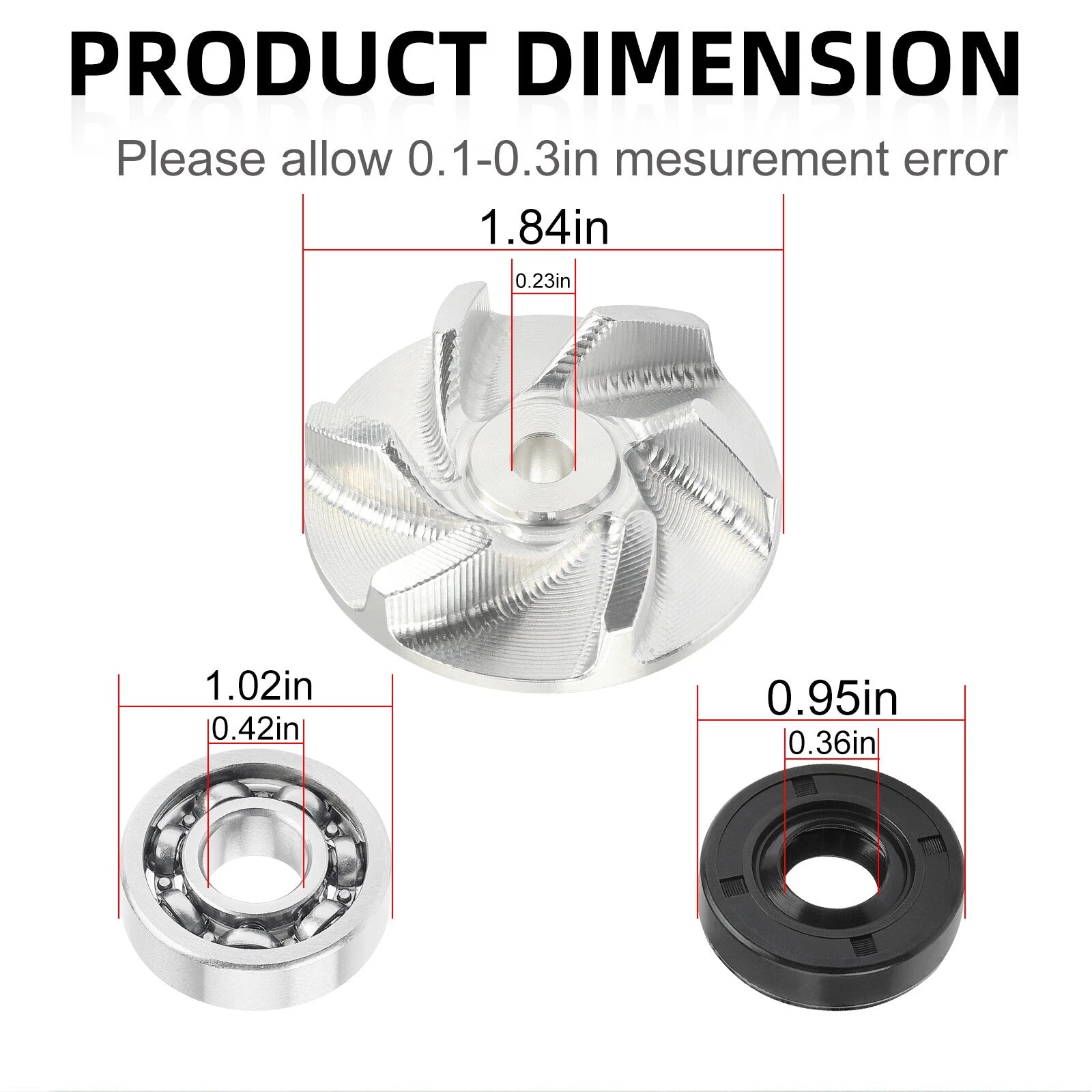 Water Pump Impeller & Gasket Seal Kit for Polaris Scrambler 400 (1995–2002)