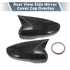 Pair Rearview Mirror Cover Overlay Black Carbon Fiber for Volkswagen Golf (2009–2013)