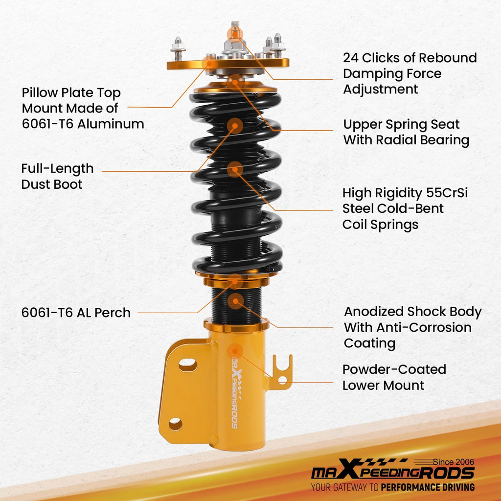 Adjustable Coilover Suspension Kit for Scion xB (2004-2006)
