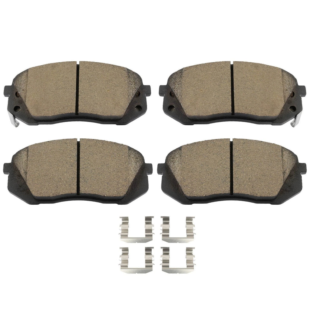 Set of 4 Brake Rotors & Ceramic Pads for Hyundai Tucson (2013–2015) FWD