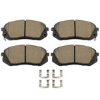 Set of 4 Brake Rotors & Ceramic Pads for Hyundai Tucson (2013–2015) FWD