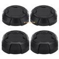 Set of 4 Matte Black Rim Caps for Polaris Ranger SP 570 (2022–2024)