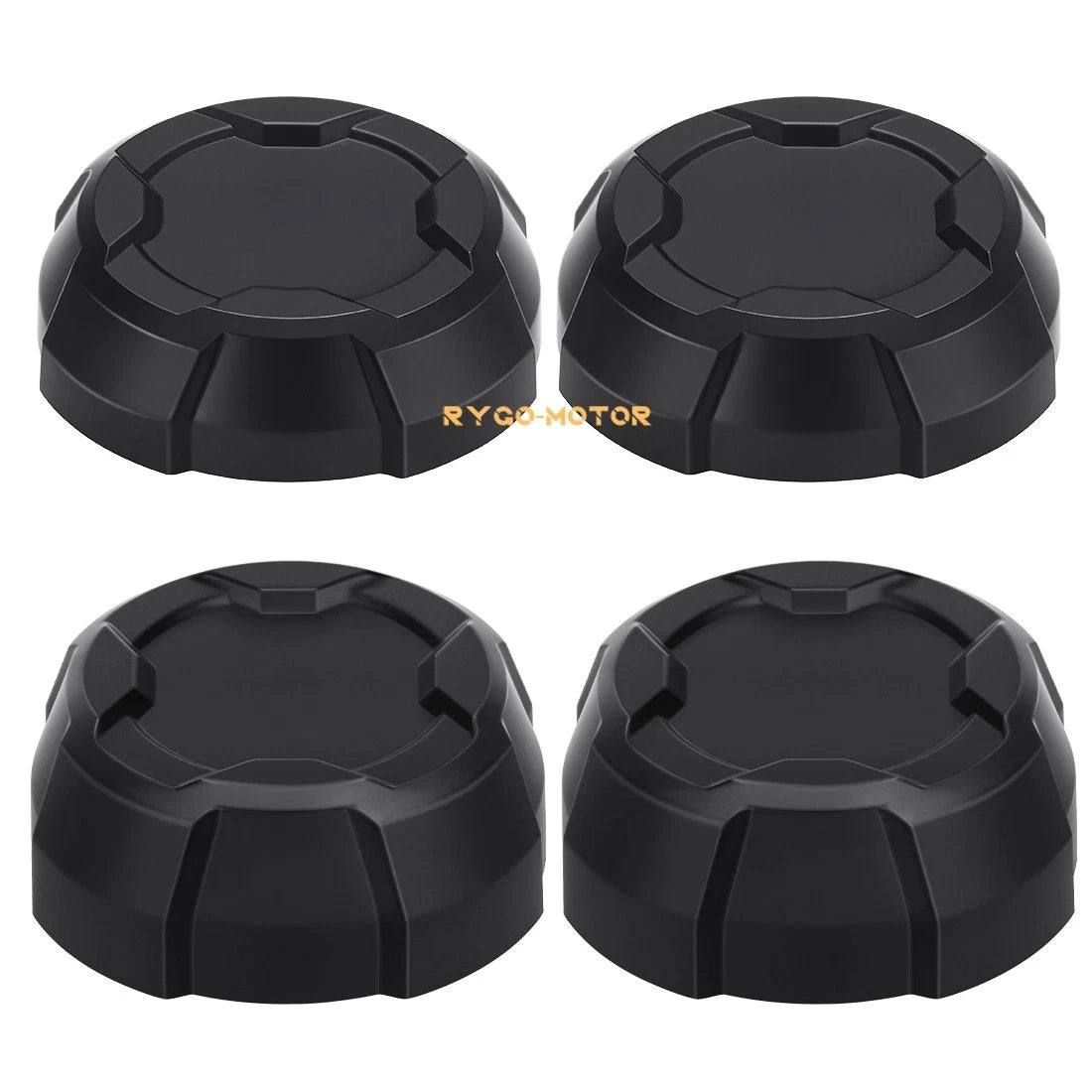 Set of 4 Matte Black Rim Caps for Polaris Ranger SP 570 (2022–2024)