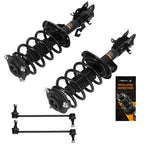 Set of 4 Front Quick Complete Struts & Sway Bar Link for Nissan Sentra (2013)