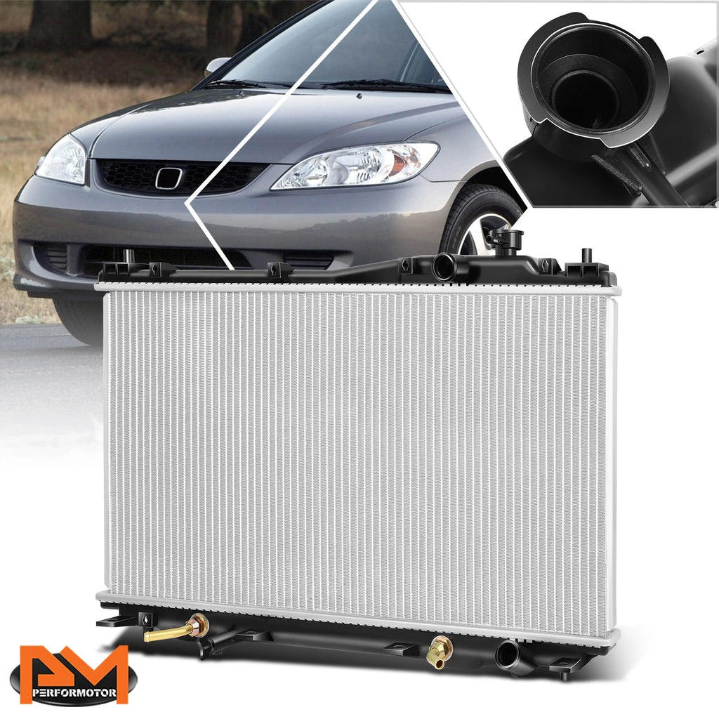 Full Aluminum Core Radiator for Honda Civic 2001–2005 1.7L AT DPI-2354