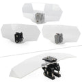 Clear Adjustable Windshield Extension Spoiler Deflector for Universal (N/A)