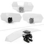 Clear Adjustable Windshield Extension Spoiler Deflector for Universal (N/A)