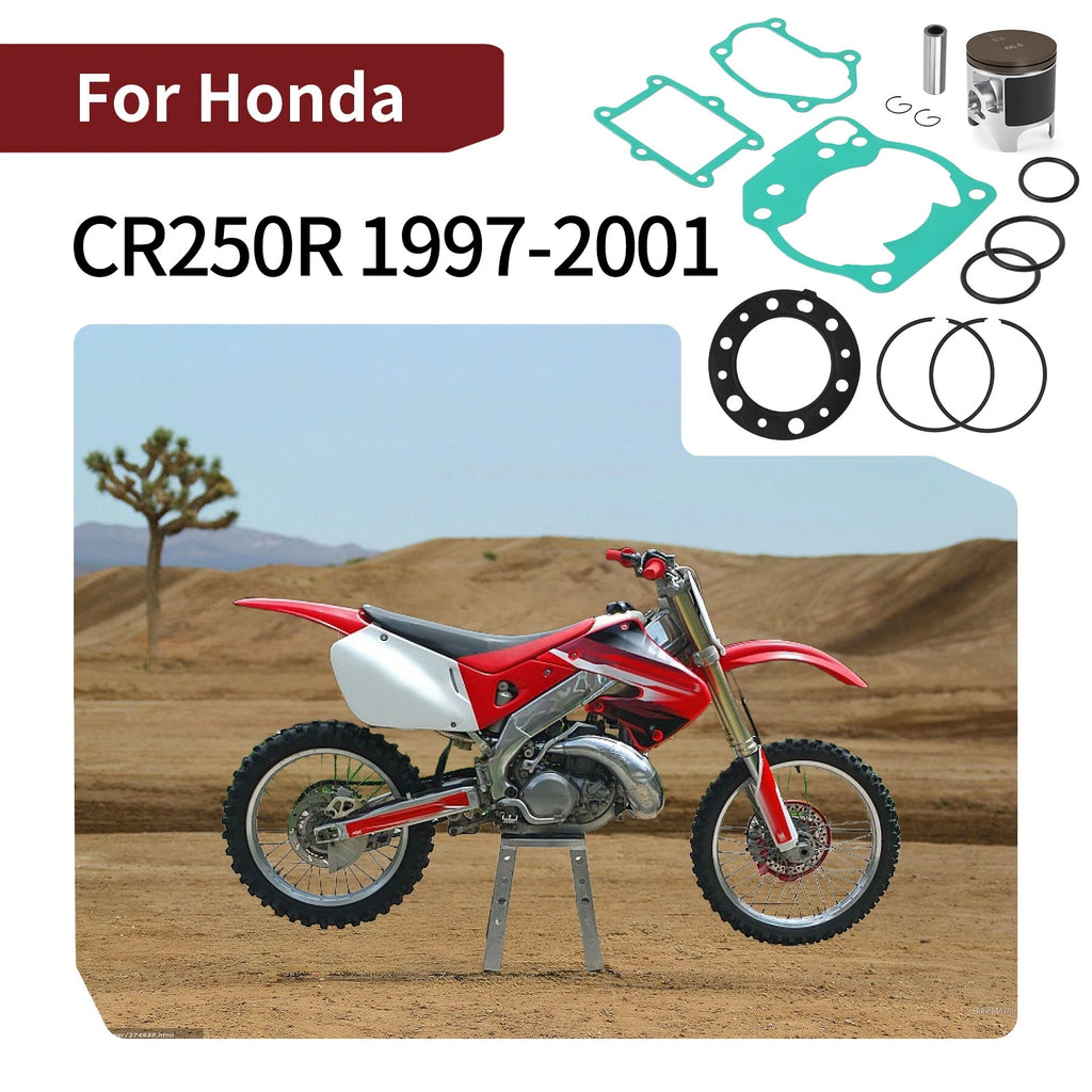 Top End Piston Gasket Rebuild Kit for Honda CR250R (1997–2001) 66.40mm