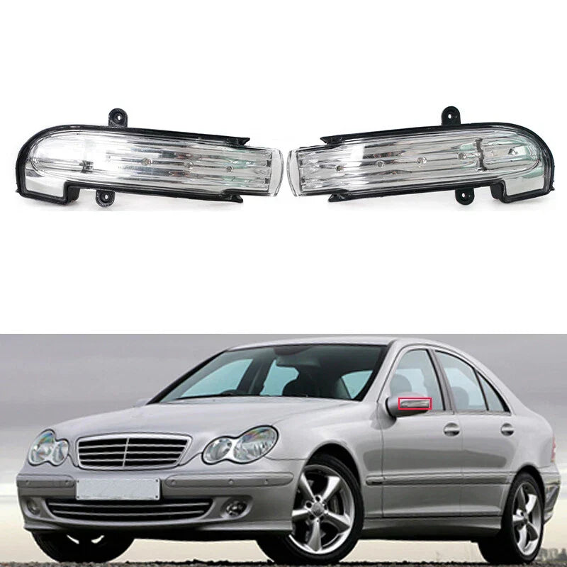 2 x Pair Mirror Signal Light for Mercedes-Benz C-Class W203 (2004–2007)