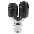 89mm Y Shape Double Exit Exhaust Muffler Tip for Car - Outlet