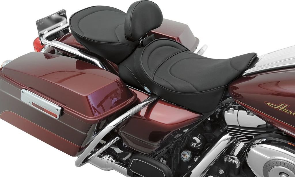 Pillion Seat for Harley-Davidson FL (2000–2022) - Mild Stitched - Wide