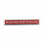 3D Red Metal Limited Edition Emblem Badge for Car (2015-2019)