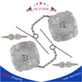 2X Aluminum Locking Diesel Fuel Caps for Freightliner Cascadia