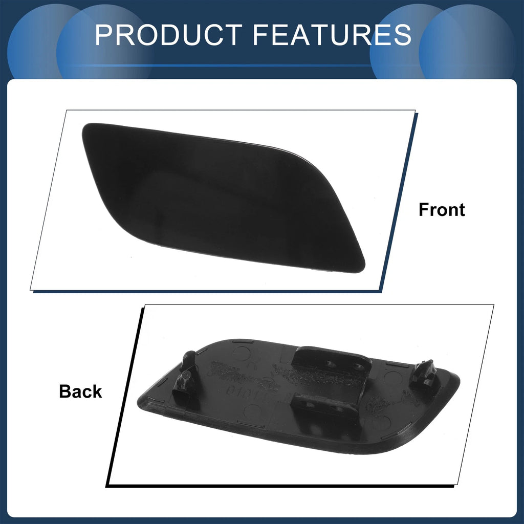 Front Right Washer Nozzle Cover Cap for Audi TT (2016–2023) 1 Pcs Black