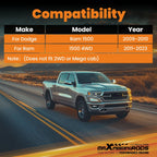 2" Spacer System for Dodge Ram 1500 4WD (2009-2023) Anodized Aluminum