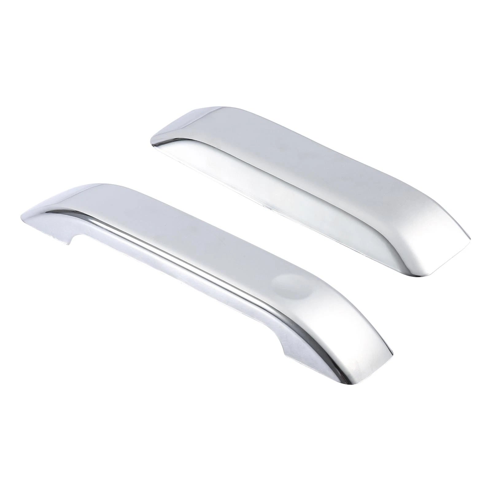 Set of 4 Silver Tone Exterior Door Handle Covers for Ford F150 