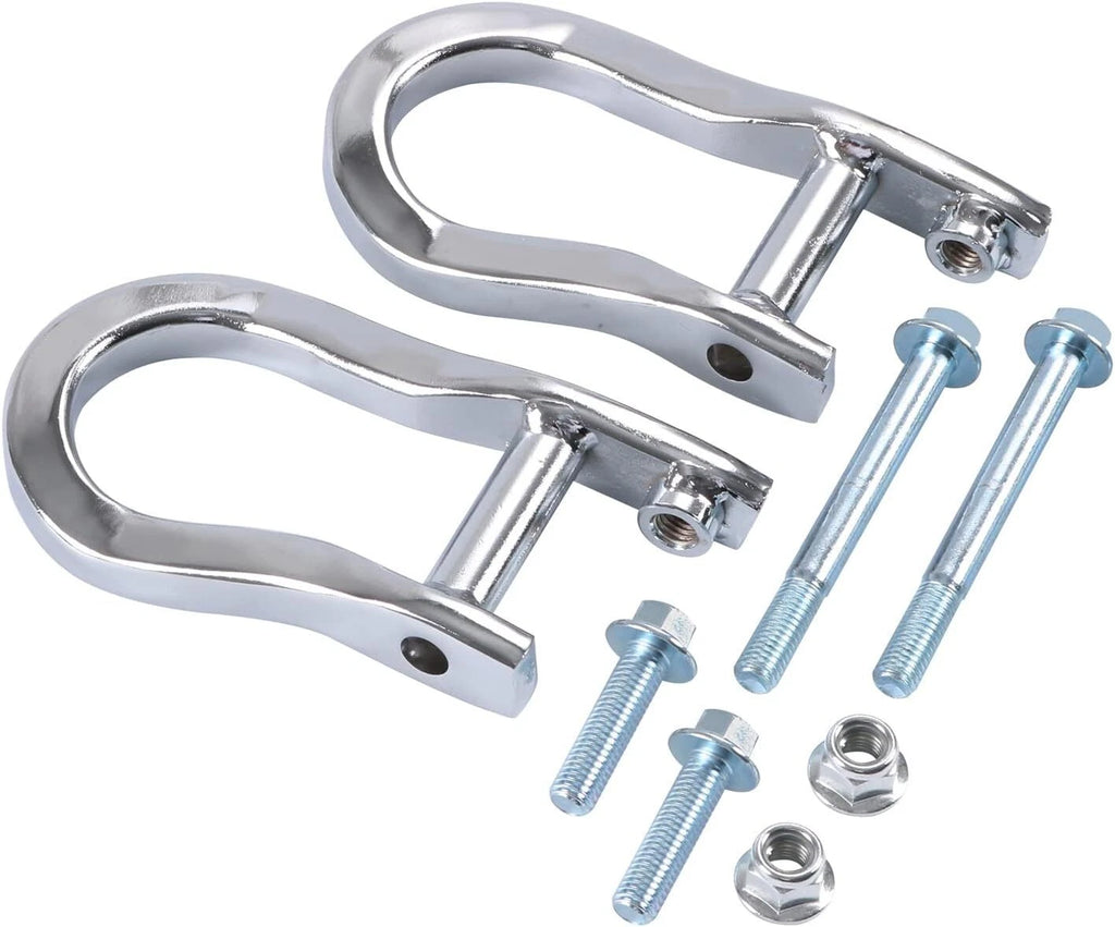 2Pcs Chrome Tow Hooks for Chevrolet GMC Silverado Sierra 1500 (2007–2019) 84072462