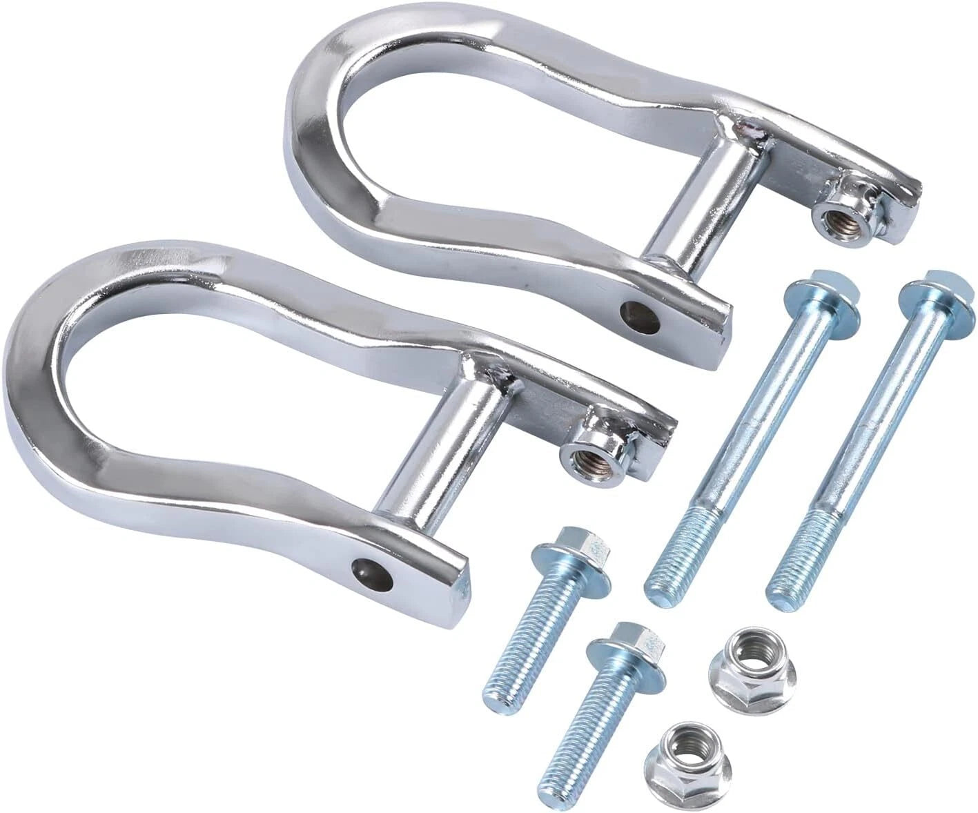 2Pcs Chrome Tow Hooks for Chevrolet GMC Silverado Sierra 1500 (2007–2019) 84072462