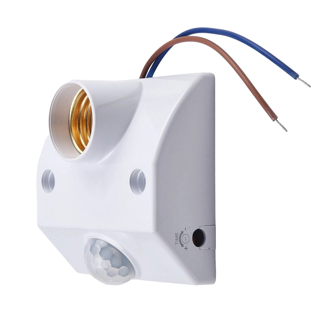 PIR Motion Sensor Light Socket for E27 Bulb AC110-240V