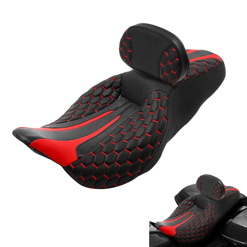 Seat & Backrest Pad for Harley Road Glide (2009 - 2023)