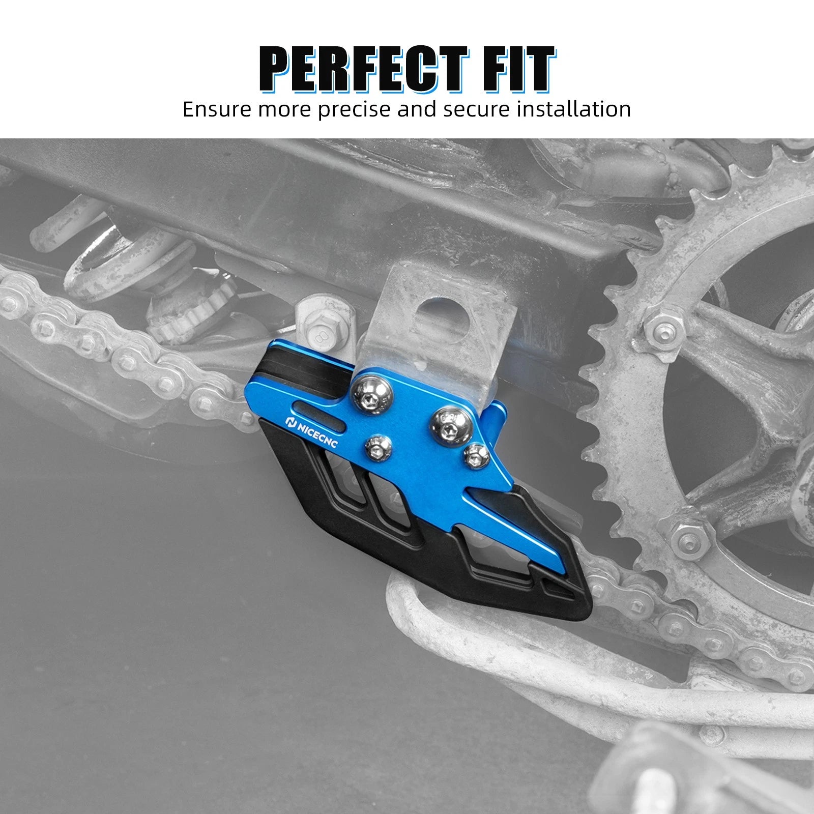 Chain Guide Support Slider for Yamaha Banshee 350 YFZ350 (1987–2006) Aluminum Black
