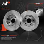 Front Disc Brake Rotors and Ceramic Pads for Toyota Camry (1992â2001)