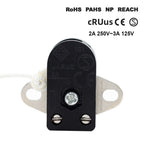 2 Pack Pull Cord Switch for Lamp (2A 250V)