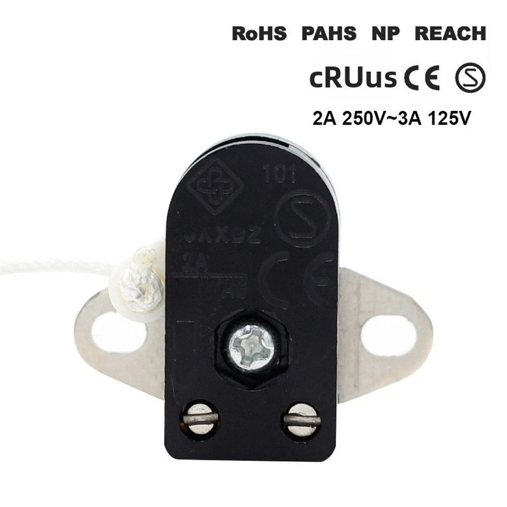 2 Pack Pull Cord Switch for Lamp (2A 250V)