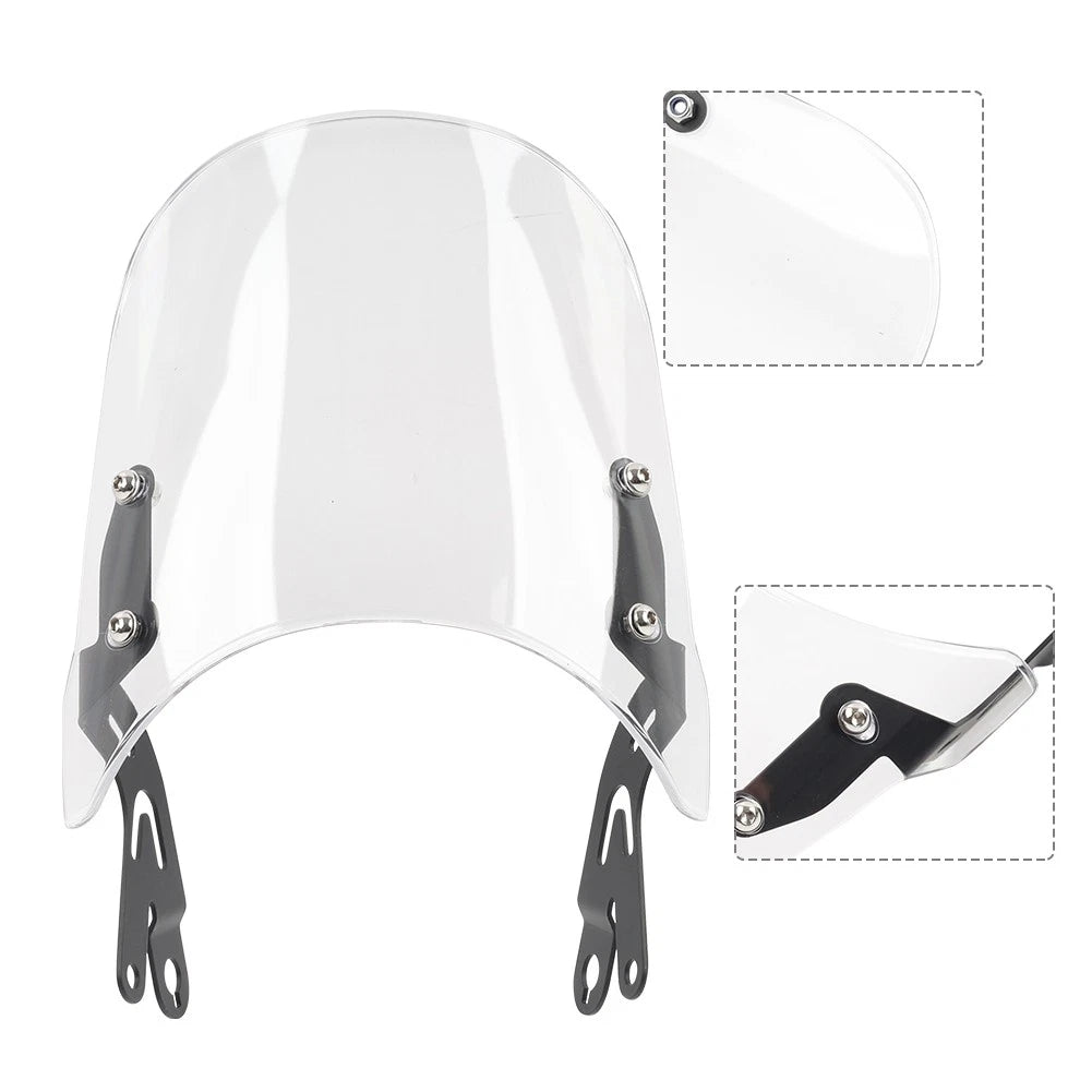 Clear Front Windshield for Interceptor 650, Continental 650 GT650 (2018–2023)