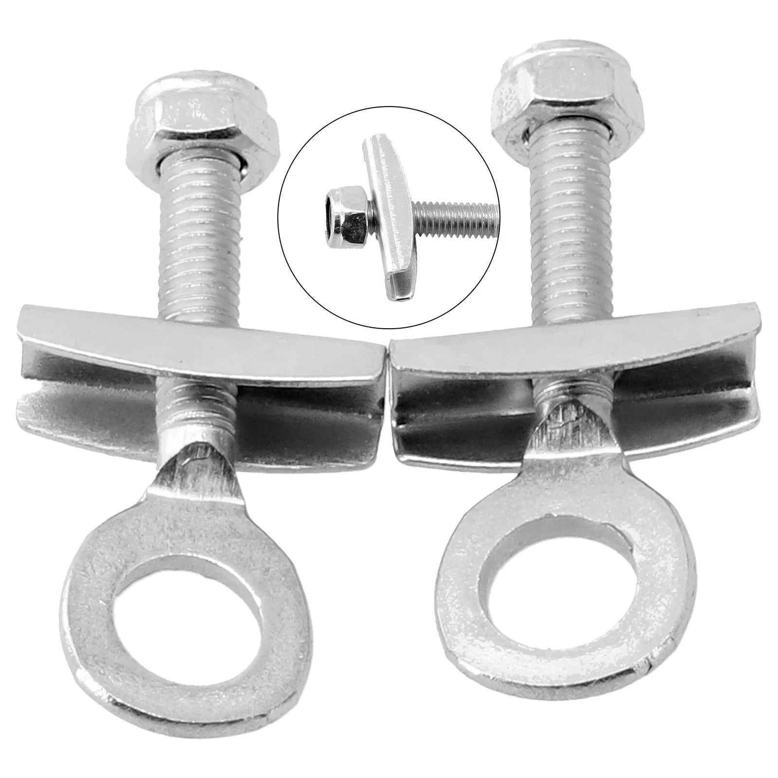 2X Steel Bicycle Chain Adjuster Tensioner for Single Speed Wheel