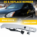Chrome Door Handle for Nissan Rogue (2010–2013) Smart Entry