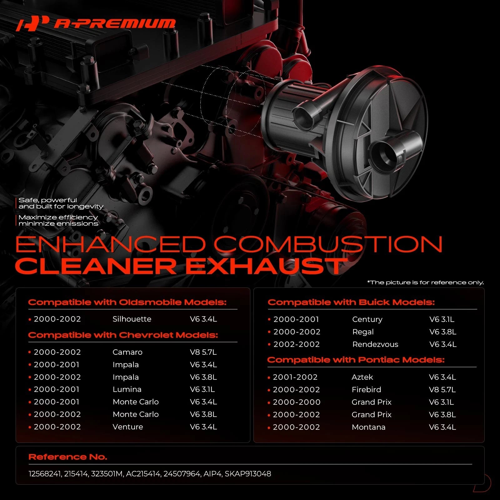 Secondary Air Injection Pump for Chevrolet Camaro (2010-2015)