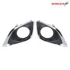 Set of 2 Fog Light Lamp Covers for Toyota Venza (2013–2016) Chrome