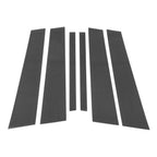 Set of 6 Door Pillar Window Trim for BMW 1-Series (2008–2016) Carbon Fiber