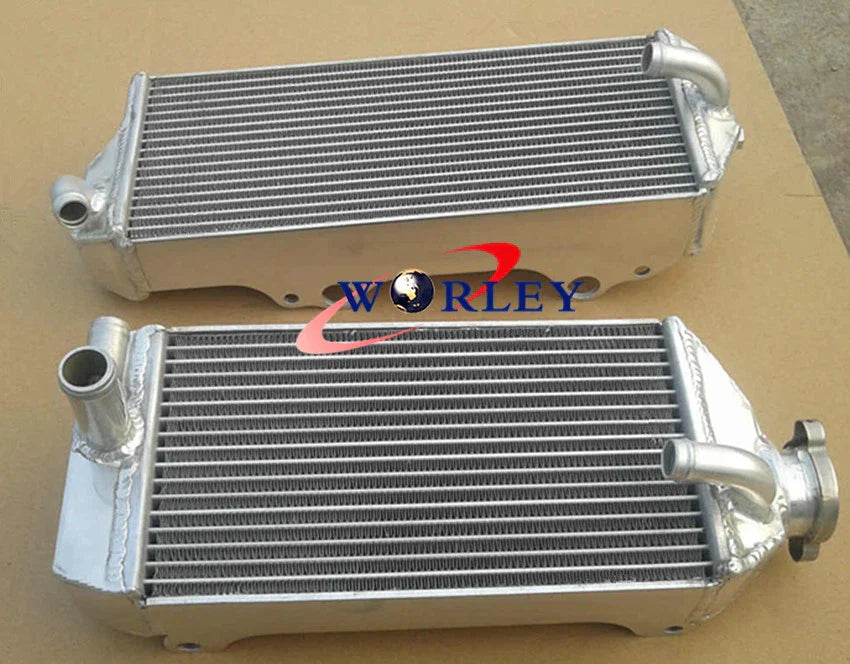 Aluminum Radiator + Red Hose for Suzuki RMZ250 (2007-2009)