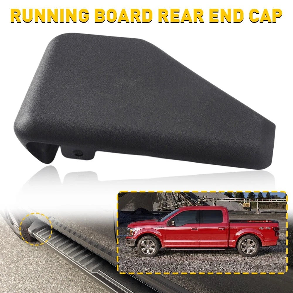 Black Running Board End Cap LH Driver Side for Ford F150 (2015–2022)