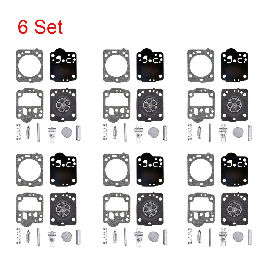 Set of 6 Carburetor Rebuild Kits for ZAMA RB-149 C1T Jonsered CS2234 Husqvarna