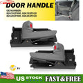 Interior Door Handle for Kia Spectra (2004–2009) Gray Driver Passenger Side