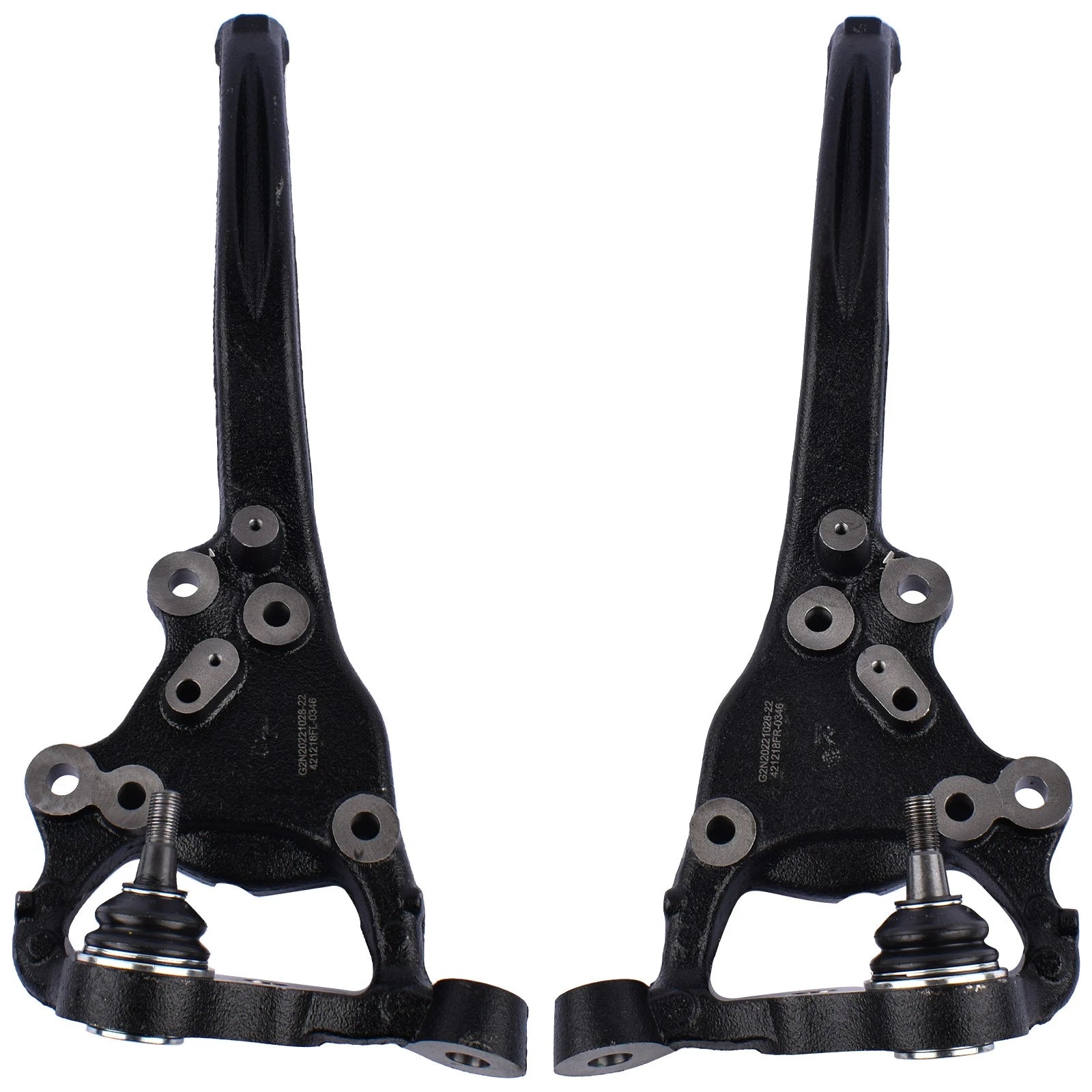 Set of 2 Front Steering Knuckles for Chrysler 300 Dodge Challenger Charger (2012–2021)