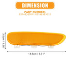 Pair Front Bumper Reflector Side Marker for BMW 325Ci 330Ci 328Ci (2001–2006)