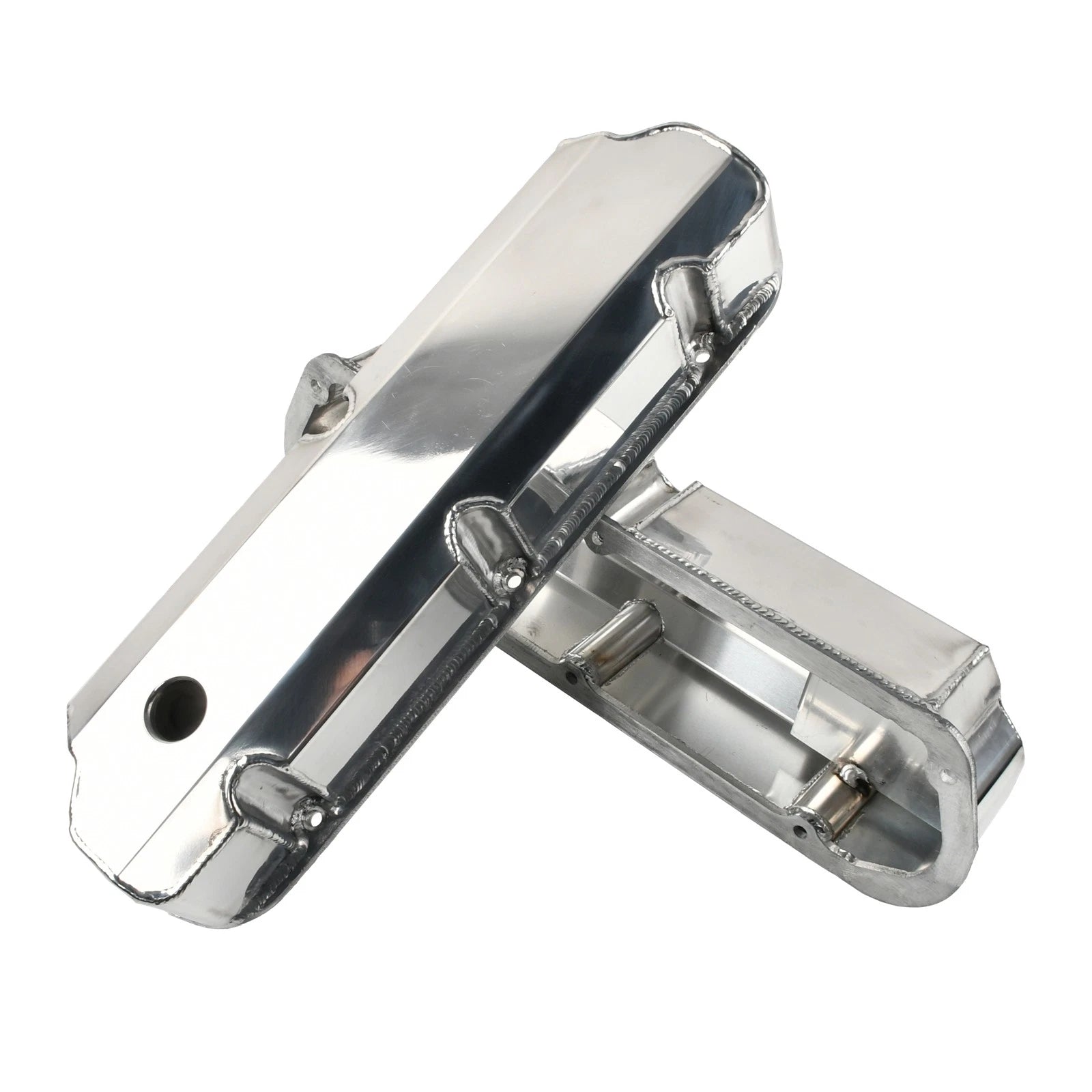 SBF Valve Covers Fabricated Polished Aluminum Short Bolt for Ford 289 302 351W (1962–1995)