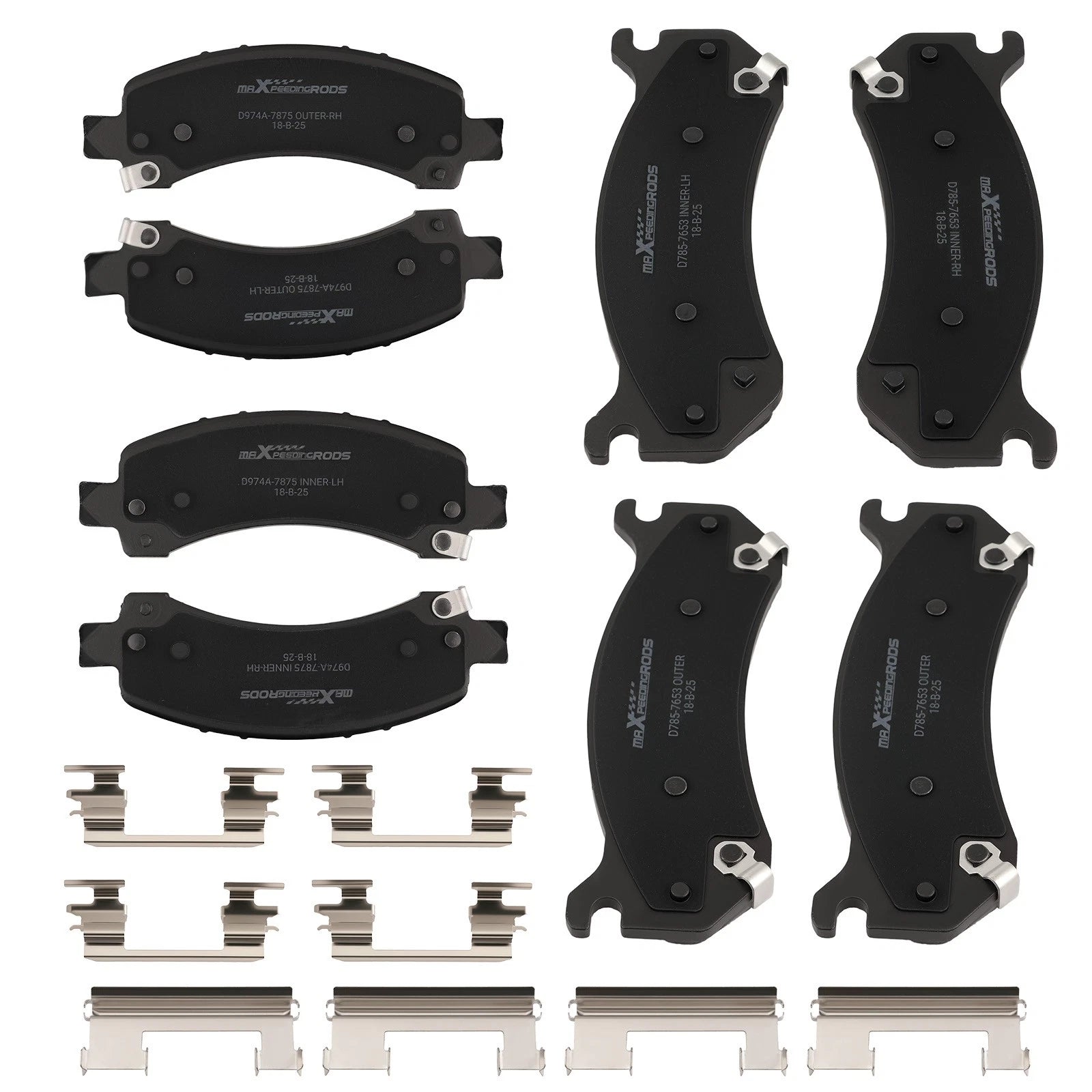 Ceramic Front & Rear Brake Pads for Chevrolet Tahoe GMC Yukon (2002–2006)