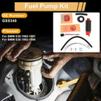Set of 2 Metal Electric Fuel Pumps for BMW E30 (1982–1991) Replaces GSS340